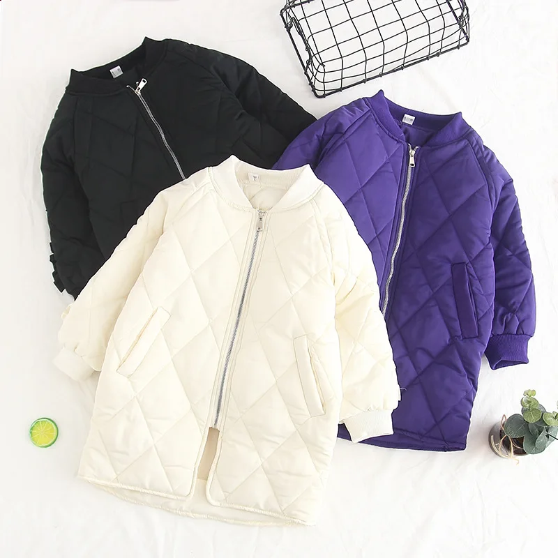 

2018 New Winter Item Girl And Boy Long Coat Three Colors