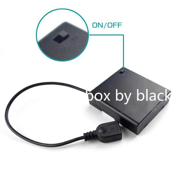 4AA Battery Box 4 AA Battery Box Holder Batteries Case with Switch USB
