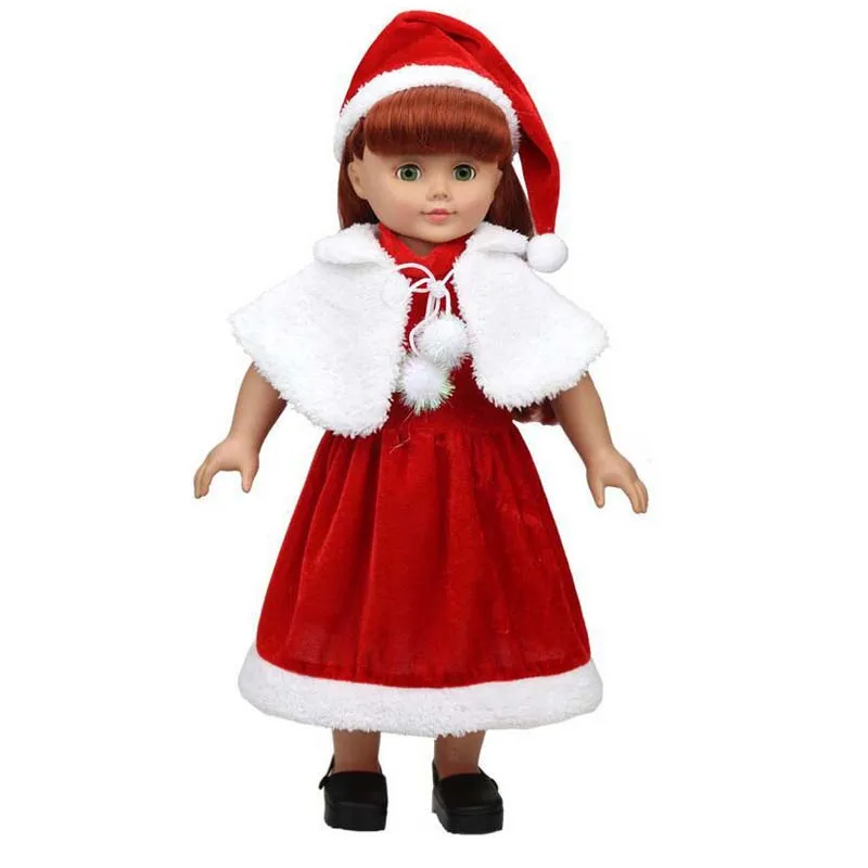 1Set 18Inch Doll Clothes Christmas Dress For Doll American Girl american-doll-clothes 1Set 18Inch Doll Clothes Christmas Dress For Doll American Girl american-doll-clothes