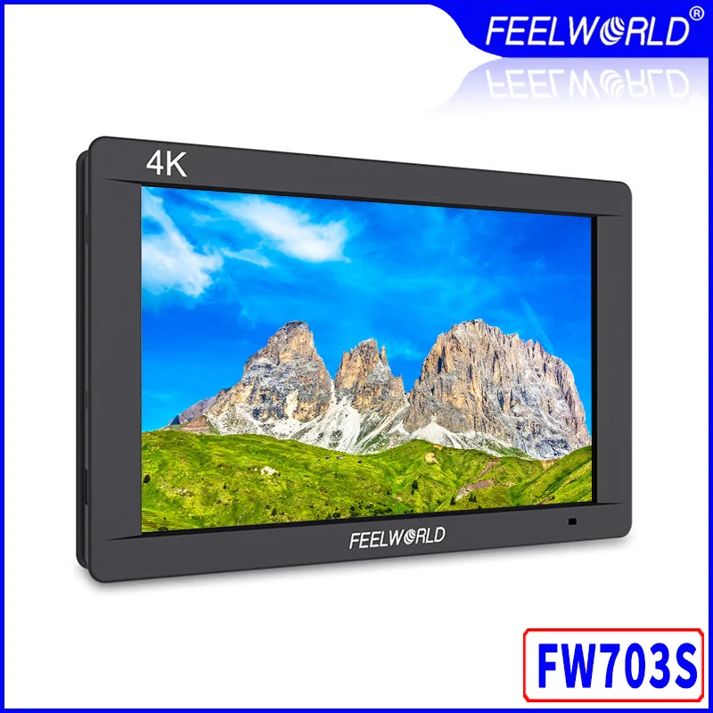 Feelworld FW703 3G SDI 4 K HDMI DSLR Monitor de 7 Polegada LCD IPS Full HD 1920x1200 Port&aacute;til No Monitor de Campo Da C&acirc;mera para C&acirc;meras Rig