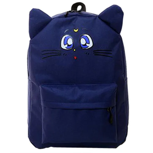 

backpack cat printing canvas backpack