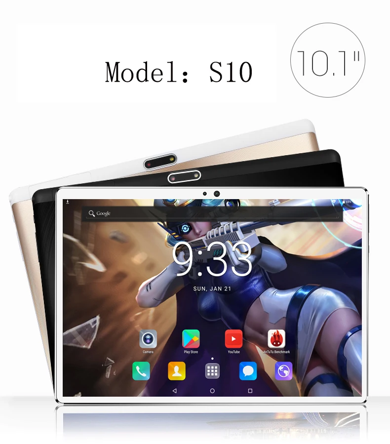 New 2.5D 10 inch android 7.0 Tablet Pc 4GB And 64GB SIM Card SLOT 1280*