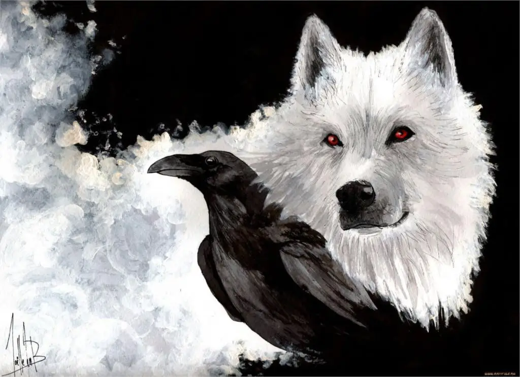 Game Of Thrones Wolf Crow Poster Home Decoration Wall Sticker
