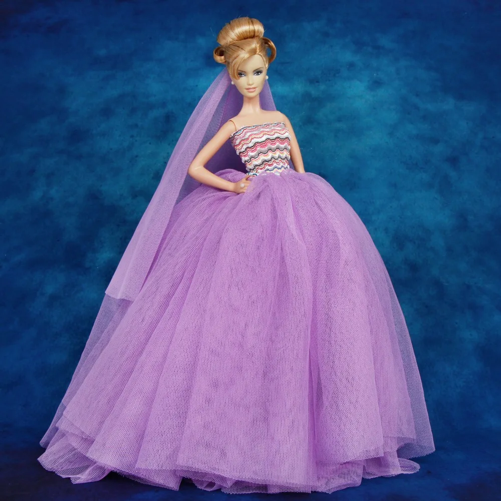 barbie wearing gown