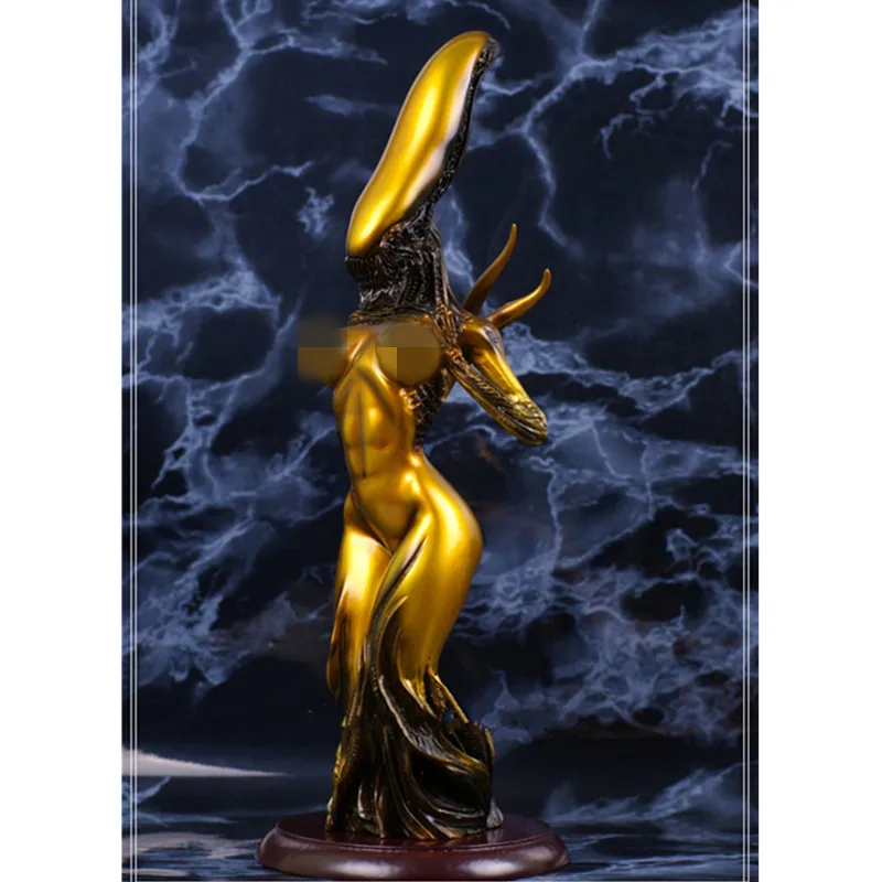 

31CM Alien vs. Predator Alien Queen Full-Length Portrait Resin Statue Action Figure For Home Decorations X42