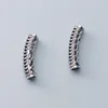Tube rétro en argent Sterling 925, 22x5mm, fait à la main, perles d'espacement pour Bracelets artisanaux creux, accessoires de bijoux à faire soi-même, cadeau ► Photo 1/3