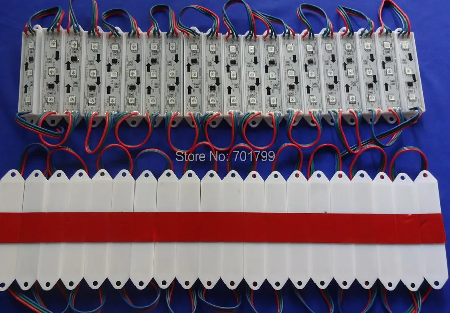

promotion!!! 20pcs/string DC12V WS2811 LED full color pixel module,IP68,0.72W