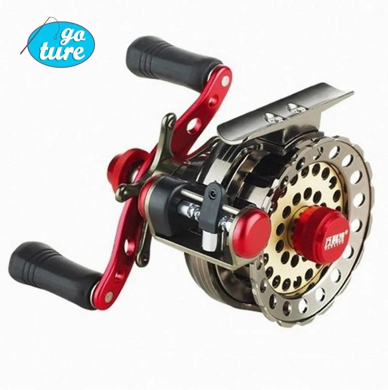 Full metal wheel 60 belt round baitcasting reel fly fishing reel