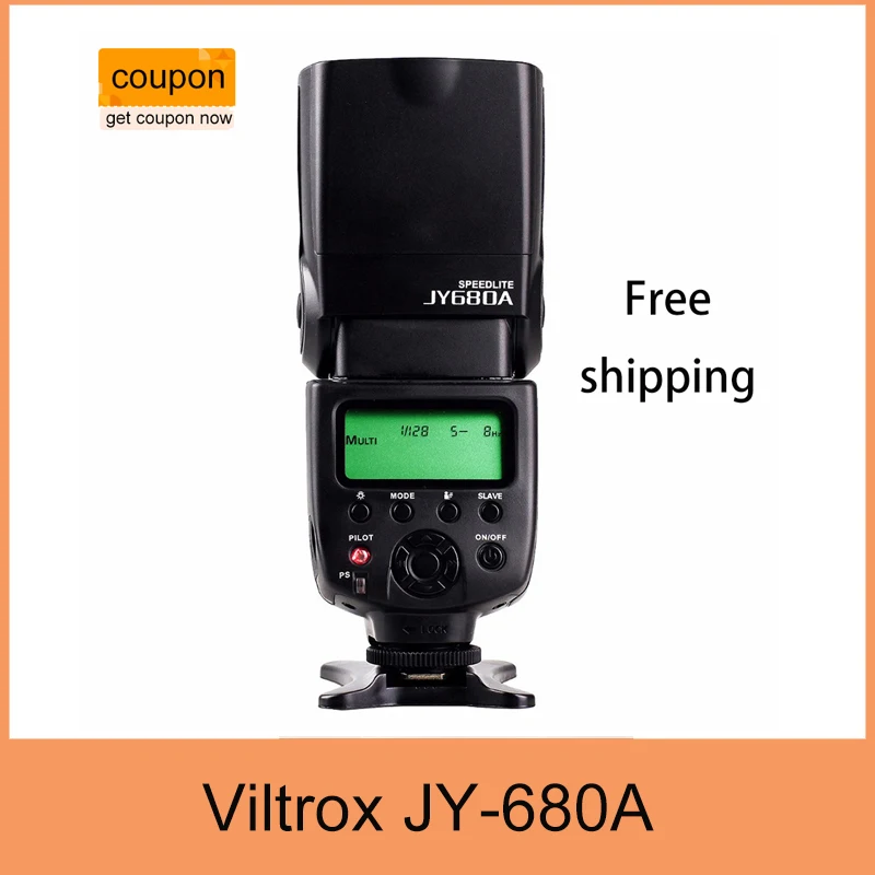 

Viltrox JY-680A Universal Master Slave Flash Speedlight for Canon Nikon d7100 d3100 d90 d5300 d3200 Pentax Olympus DSLR Camera