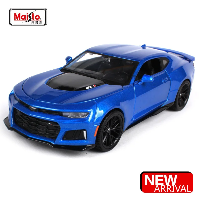 Спортивный автомобиль Maisto 1:24 2017 Chevrolet Camaro ZL1 синий красный винный литой под