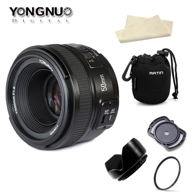 Объектив YONGNUO YN50MM F1.8 с большой диафрагмой автофокус для Nikon d7100 d3100 d5300 d7000 d90 d5200 d7200