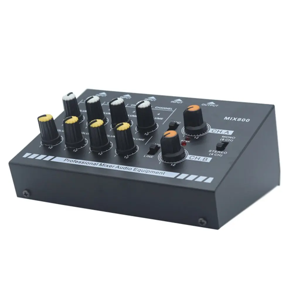 

N-AUDIO Professional Mini Karaoke Audio Mixer Ultra-compact Line Mono Microphone Sound Mixing Amplifier For Family KTV
