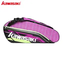Kawasaki бренд Профессиональный Теннис Бадминтон ракетки мешок с дополнительными Обувь мешок двойной Слои Спортивные сумки kbb-8680