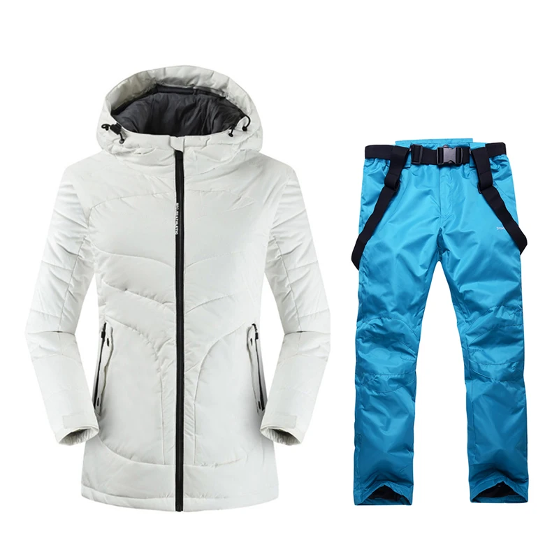 Женские зимние теплые спортивные костюмы для горных лыж, женская зимняя одежда, лыжная куртка, женские лыжные штаны, Длинные лыжные костюмы
