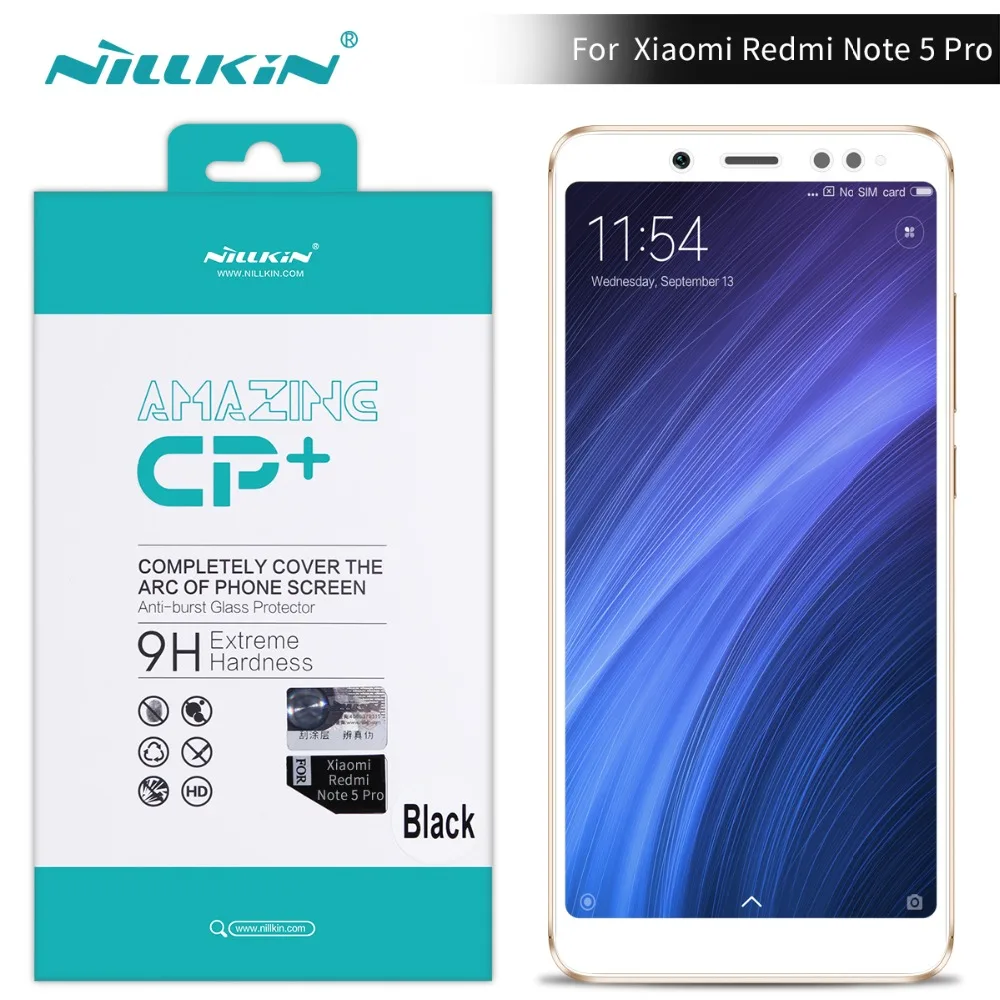 Redmi note 5 pro стеклянная Защитная пленка для экрана 99 ''NILLKIN 9 H 2.5D Закаленное стекло