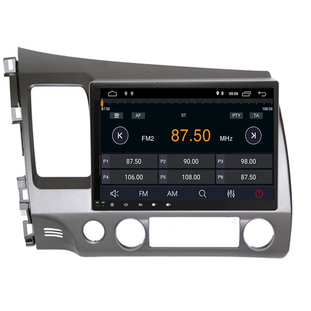 Best 10.2" Android 9 4+32G DSP Car DVD Player GPS navigation For HONDA Civci 2006-2011 head unit multimedia player tape recorder 2