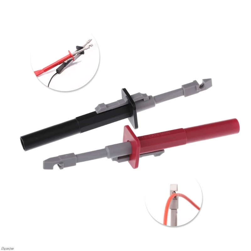 

2 Pcs Insulation Piercing Test Clip Set Alligator Probes For Car Circuit Detection Damom