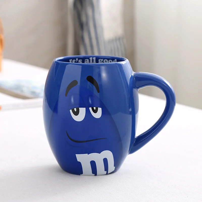 Новинка m& m кофейные кружки чашки для чая и кружки 600 мл Мультяшные милые выразительные знаки Большая емкость посуда для напитков рождественские подарки на день рождения