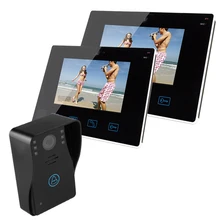 Freeship de Dhl 9 “Sistema de Intercomunicación Video Sin Hilos Impermeable Al Aire Libre Unidad de 2.4g Digital Inalámbrico Puerta Teléfono Video de La Puerta cámara