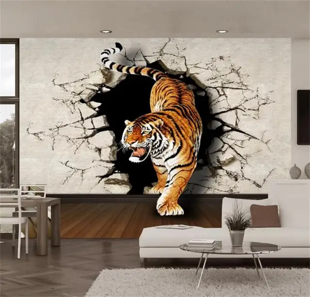 3d photo wallpaper custom mural room non woven tigers down the wall