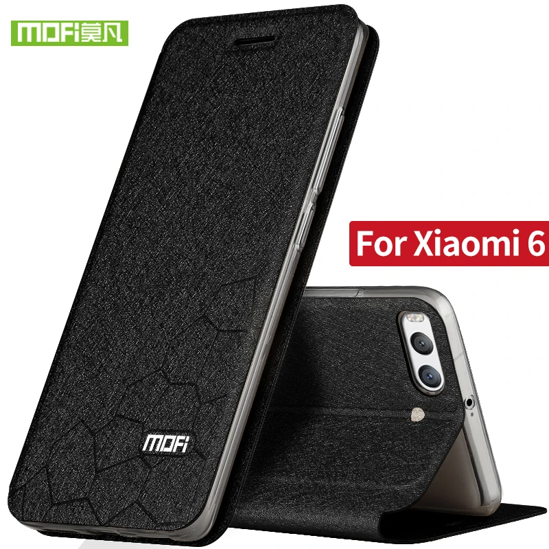 Xiaomi mi 6 Чехол Силиконовый Флип кожаный Оригинальный Mofi чехол Роскошный