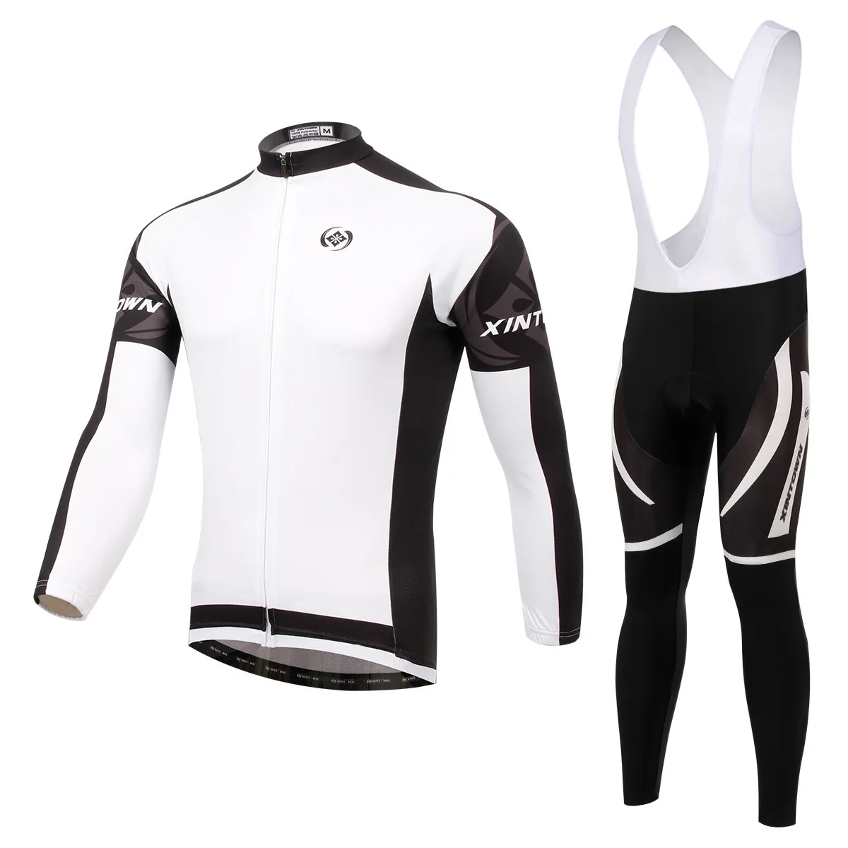 

BOODUN Dimon White Riding Suit Straps Long Sleeve Suit Bicycle Serve Catch Down Windbreak Keep Warm Function Underwear