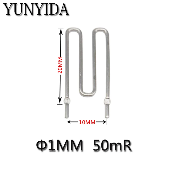 01-07 Constantan сопротивление/выборочный резистор 0.05R/шаг 10 мм/диаметр 1,0 мм/50 миллиом/50 МР 20 шт