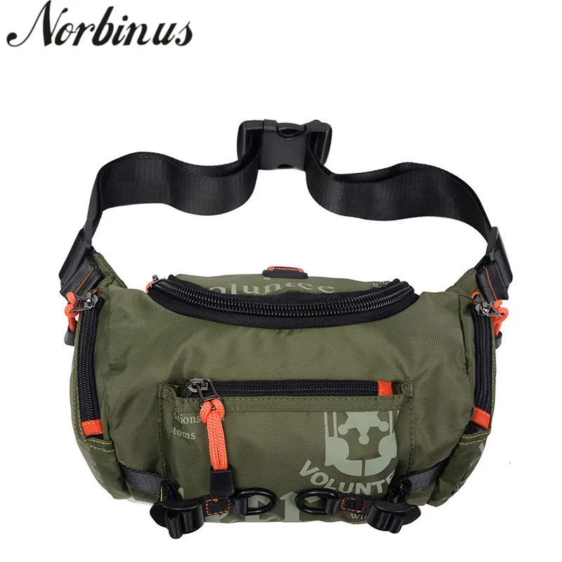 

Norbinus Men's Crossbody Bags Durable Oxford Sling Chest Bag Male Waist Belt Pack Military Messenger Shoulder Bag Causal Daypack
