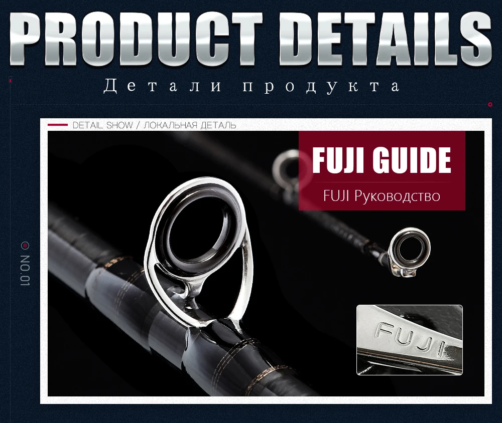 Obei спиннинг литье baitcasting Приманка Хищник Удочка высокоуглеродный спиннинг UL FUJI направляющие стержни рыболовные снасти lurekiller