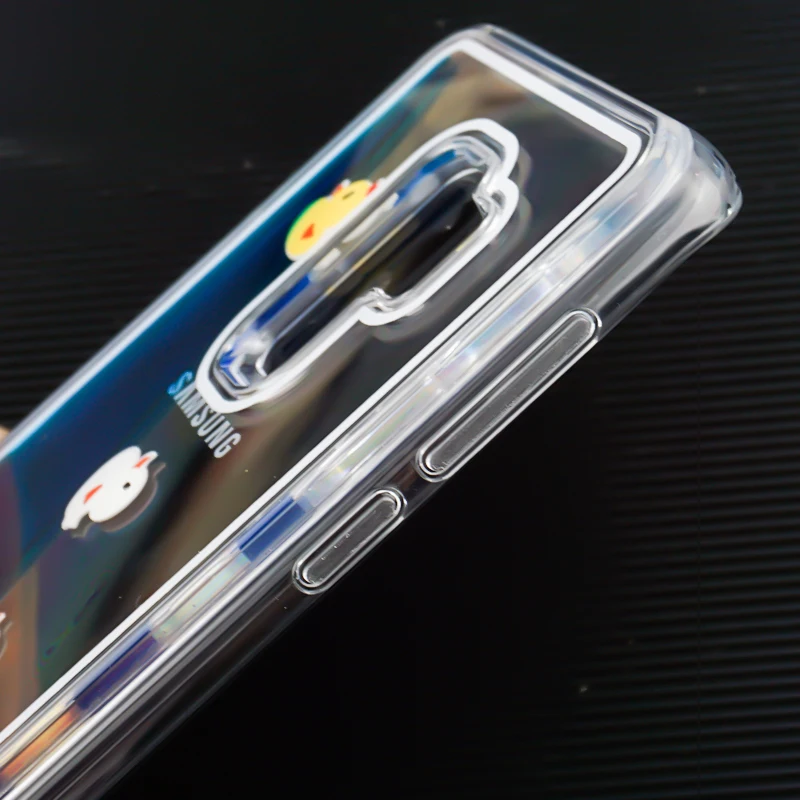Чехол для Samsung Galaxy S9 S10 Plus E lite с милым плавным желтым утиным пухом жидкая задняя