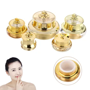 

50g Crown Empty Makeup Sample Pot Bottle Nail Cosmetic Cream Lotion Container