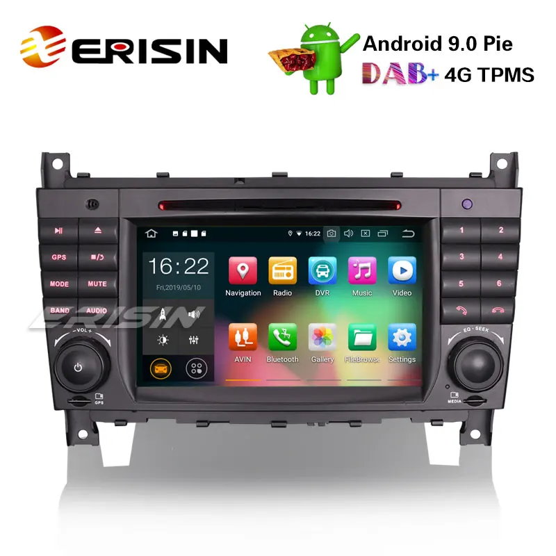 Erisin ES7969C-64 7 &quotAndroid 9 0 автомобильный стерео DAB + GPS SatNav DVD SD для Mercedes Benz C/CLK Class W203 W209 |