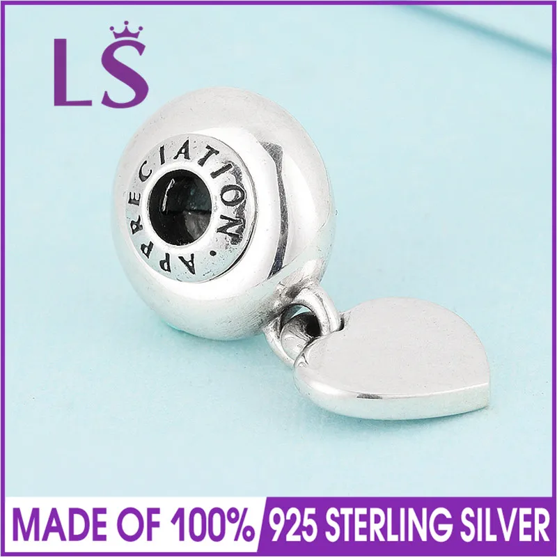 

LS High Quality 925 Silver Essence APPRECIATION Dangle Charm Fit Original Essence Bracelets Pulseras Essencia.DIY jewelry women