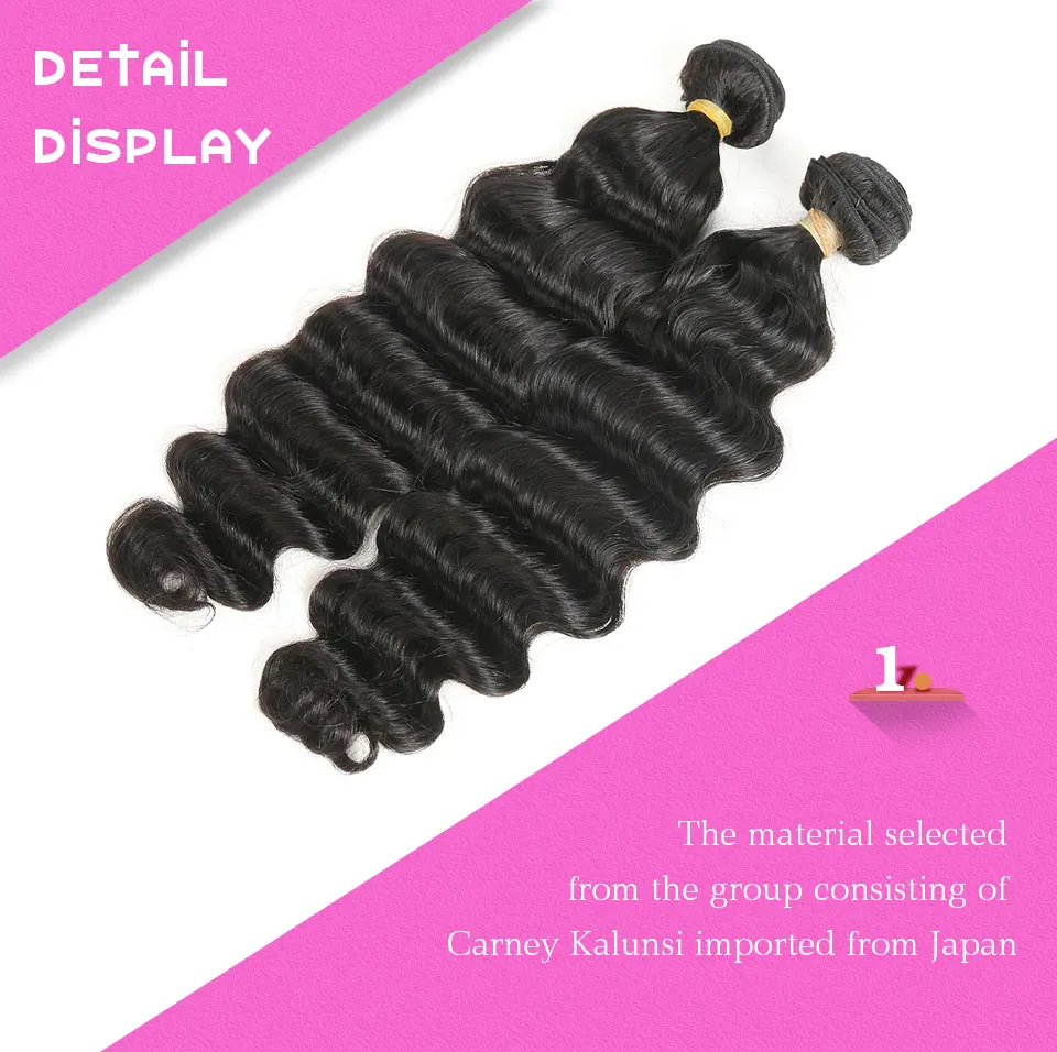 Hair Villa Brazilian Loose Deep Wave Virgin Hair 1 Bundle Virgin Human Hair Extensions for Salon Low Ratio Longest Hair PCT15% (22)