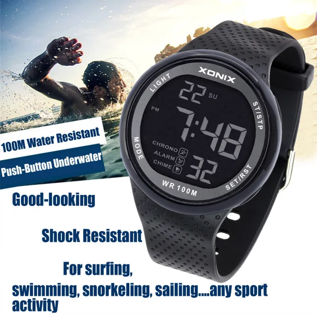 SYNOKE, модные мужские спортивные часы, водонепроницаемые, 100 м, для улицы, забавные, цифровые часы, для плавания, дайвинга, наручные часы, Reloj Hombre Montre Homme