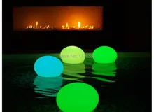 Free Shipping D27cm 16 colors rechargeable waterproof led flat ball for bar/cafe/garden/pool/home remote control decoration 20cm free shipping rgb remote control colors change led light ball for club or garden vc b200