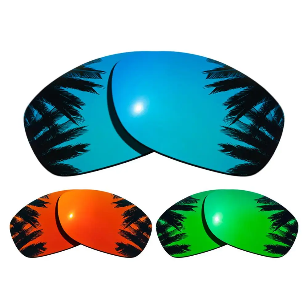 Blue-Red-Green Поляризованные зеркальные линзы для замены покрытия для-Оукли Pit Bull рамка мульти-цвета - Цвет линз: Blue-Red-Green