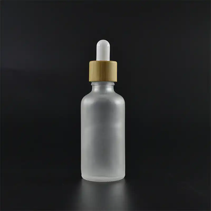 Download 50pcs 50ml Frosted Clear Glass Bottle With Bamboo Dropper Serum Glass Essential Oil Bottle Glass Dropper Bottle With Bamboo Cap Refillable Bottles Aliexpress