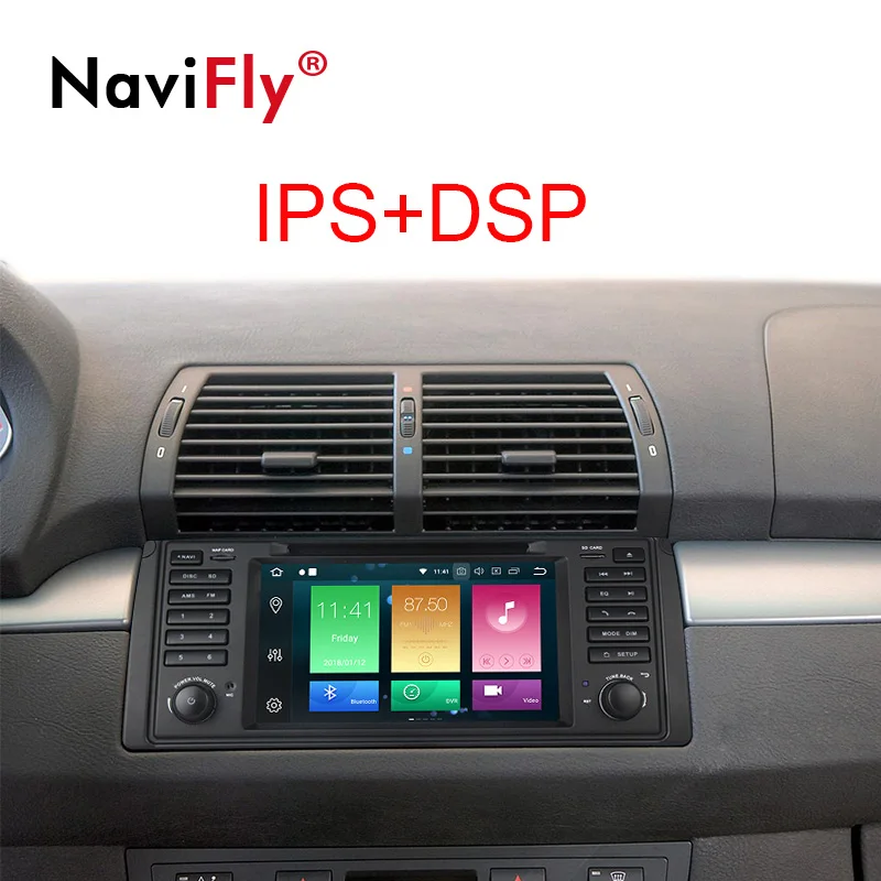 

NaviFly IPS screen DSP Android 8.0 4GB+32GB car multimedia player for bmw E39 E53 X5 M5 dvd player gps system canbus WIFI