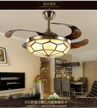 

The high quality LED 42inch 90cm 108cm 24-40W ceiling fan, Mini Style Living Room Bedroom Dining Room Study 110-240v