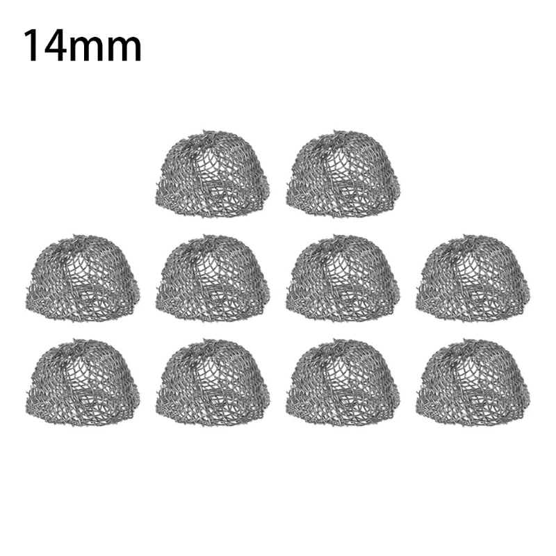 

NEW 10Pcs Tobacco Smoking Pipe Metal Filter Screen Steel Mesh Rimmed Dome Bong Shake
