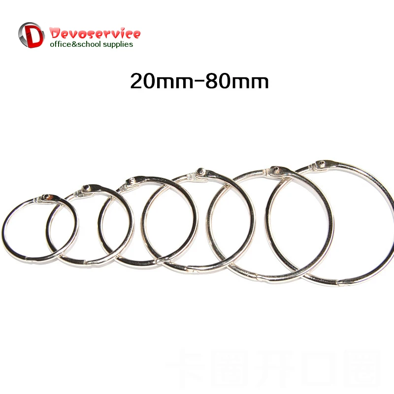 

Free shipping 10pcs/Lot Metal Book Rings Binder Hinged Ring Keychain Album Ring Scrapbook Craft Photo Album Scrapbook Split