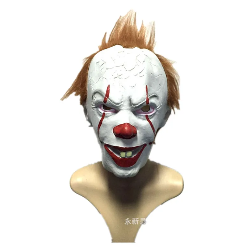 Лидер продаж, обувь для косплея Stephen King's It Pennywise 2, устрашающая маска клоунские сапоги на заказ, рождественские аксессуары на Хэллоуин - Цвет: Mask 2