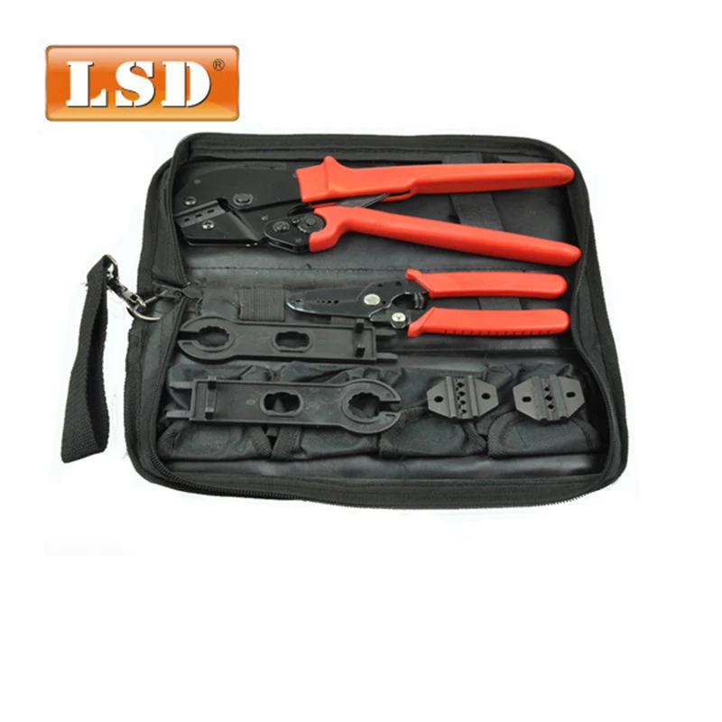 

Optical fiber crimping tool set AP-K2546B crimping tool kit solar pv tool,wire stripper combined MC-4 crimping tool set