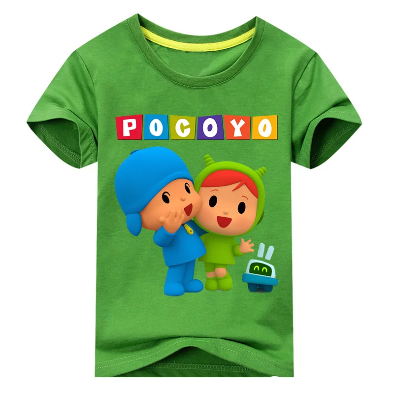 

Children Fashion 3D Pocoyo Print T-shirt Clothes For Kids Summer Tee Tops Clothing Boy Tshirt Girls T Shirt Baby Costume DX051