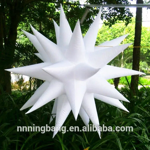 

Free shipment diameter 1.5m inflatable lighting star for event decoration