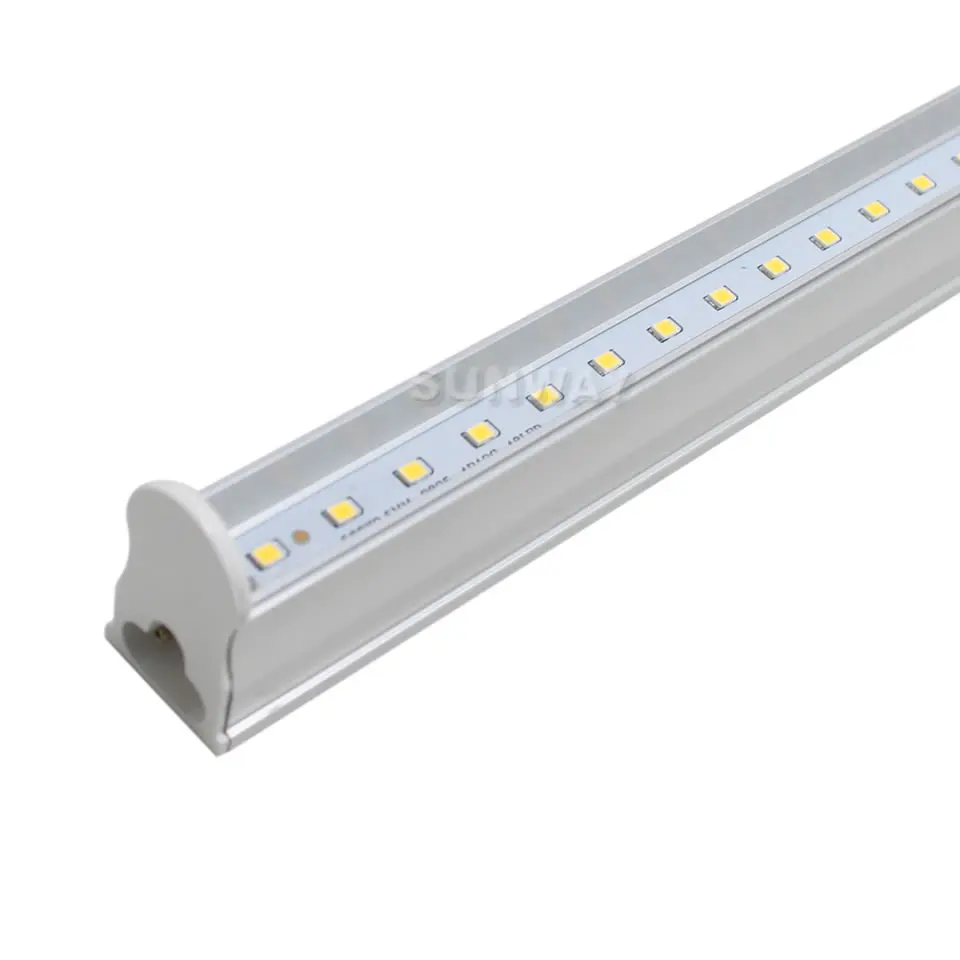 T5 Integrated светодио дный Light Tube 4ft 120 см 1,2 м светодио дный свет трубы 18 Вт 22 Вт матовое покрытие Linkable лампы освещения шкафа AC85-265V 25 шт