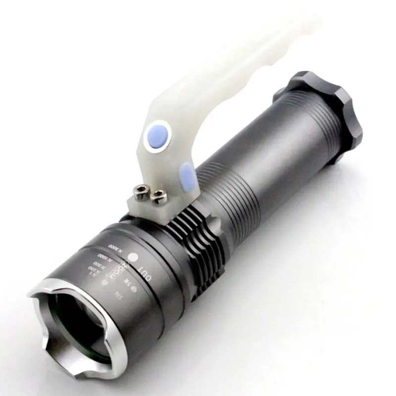 260lm Q5 Torch 18650 Adjustable Zoom Torch Lamp 3 Modes Batteries By