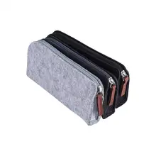 Big Capacity Felt Pen Bag Stationery Pouch Purse Cute Pencil Case Storage Office School Pencil Box