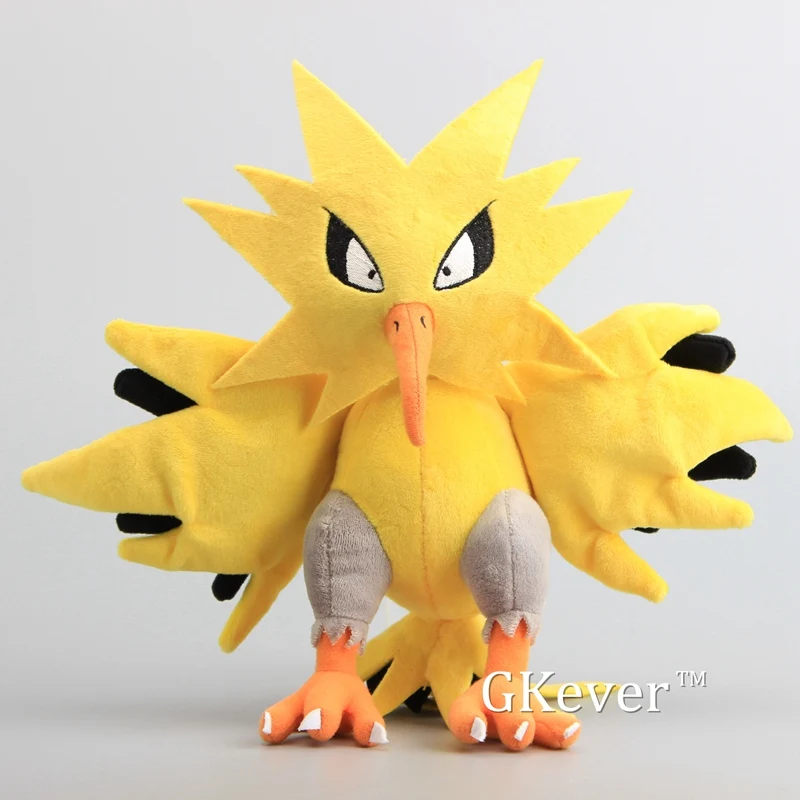 

New Arrival Zapdos Plush Toys Cartoon Stuffed Animals Collectible Soft Dolls 12" 30 CM Children Gift